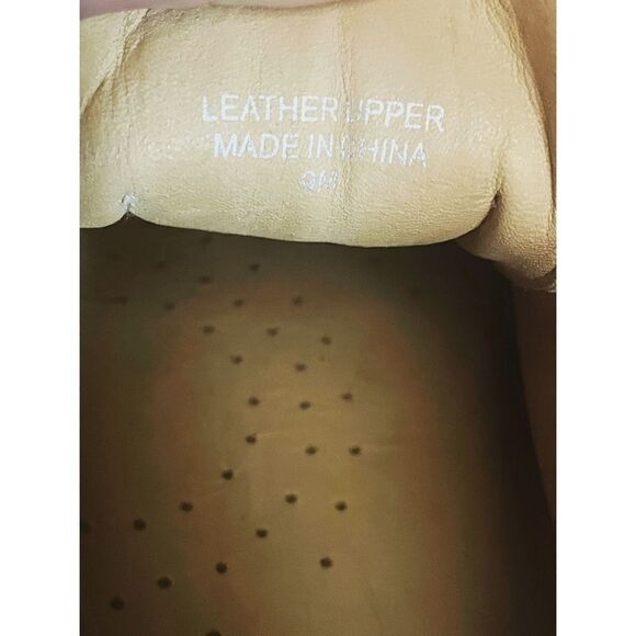 J Slides NY Womens Metallic Gold Slip On Leather Platform Tennis Shoes Size 9 M - Picture 7 of 10